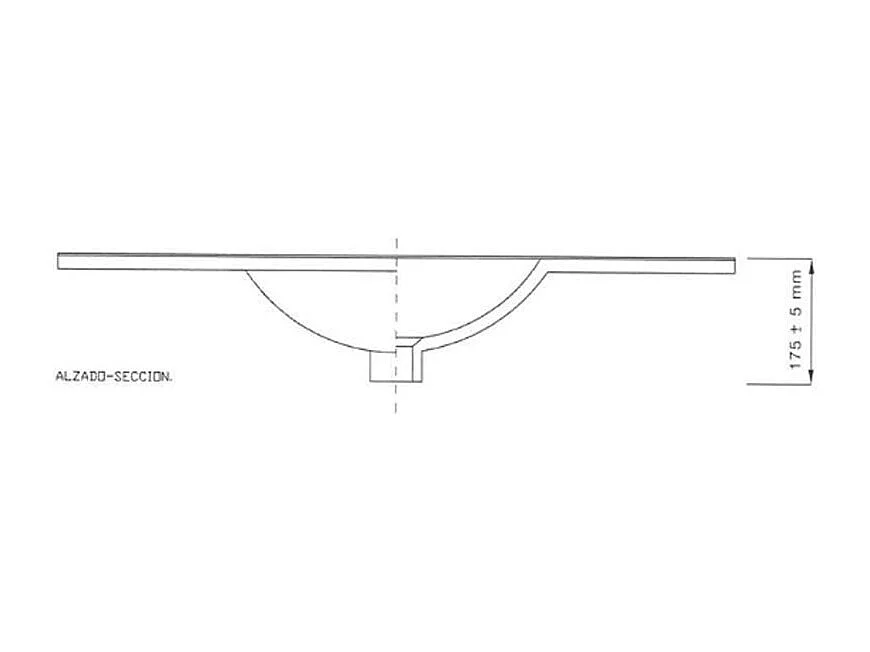 Keramikwaschbecken Weiß 80 x 45 cm - Modernes und funktionales Design