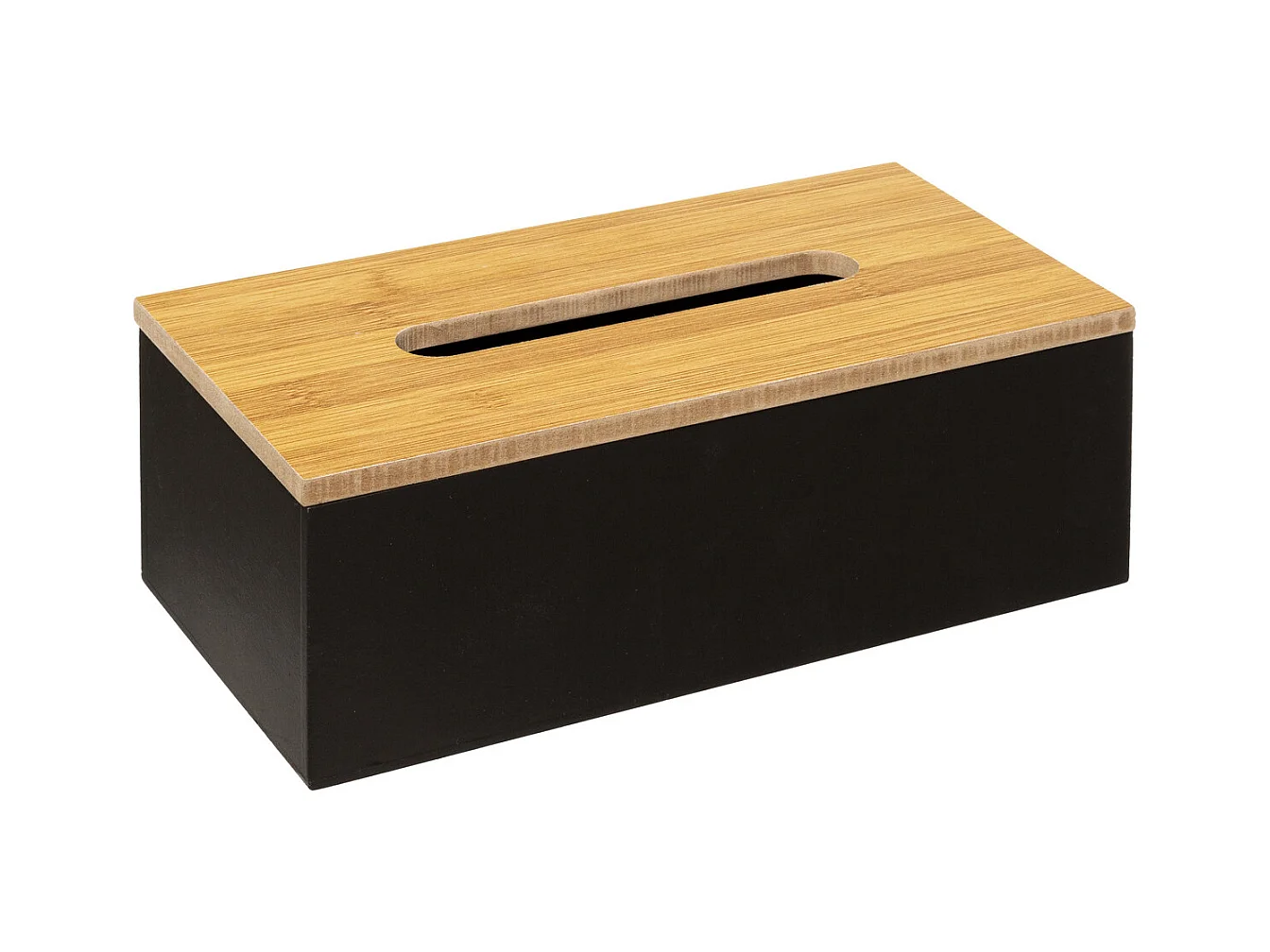 Boîte à Mouchoirs en bois Noir charbon