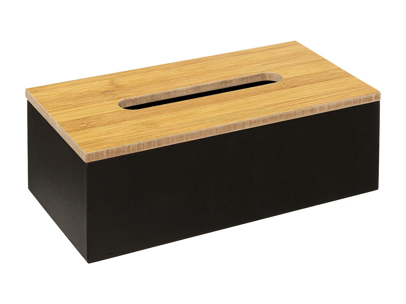 Boîte à Mouchoirs en bois Noir charbon