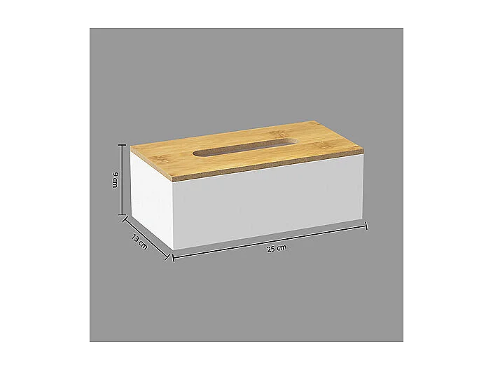 Boîte à Mouchoirs en bois Blanc