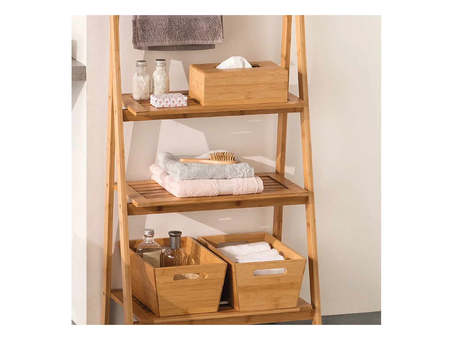 Boîte à mouchoirs en Bambou L 25 cm