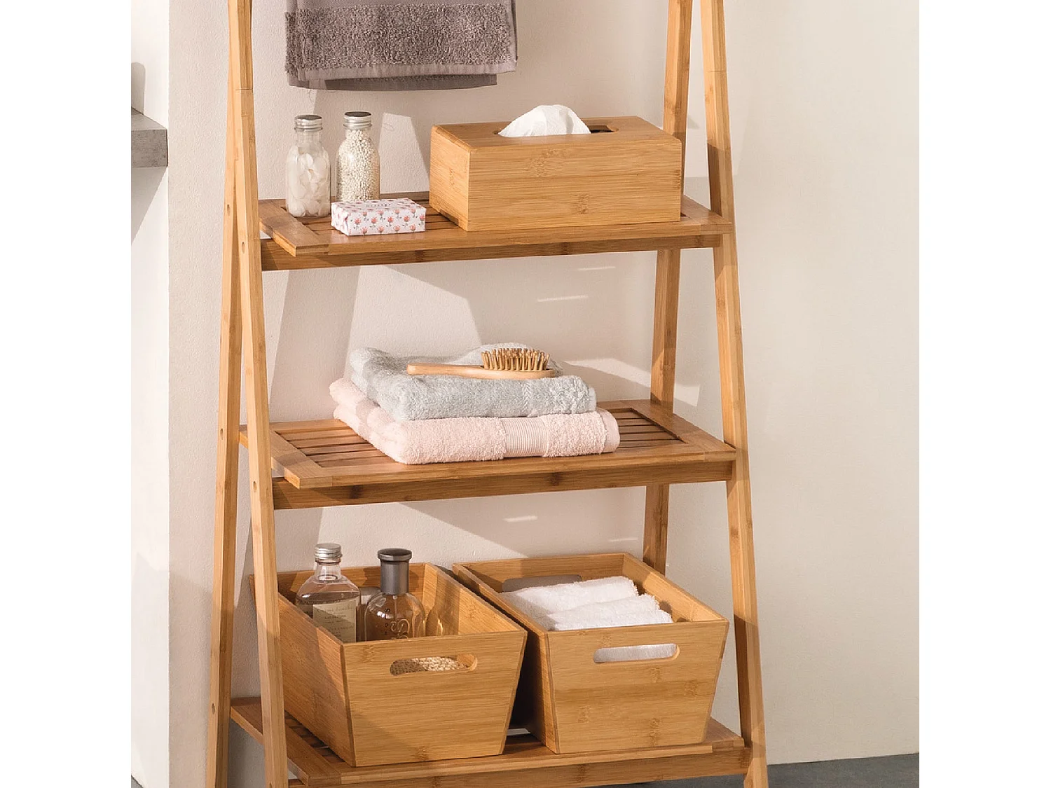 Boîte à mouchoirs en Bambou L 25 cm