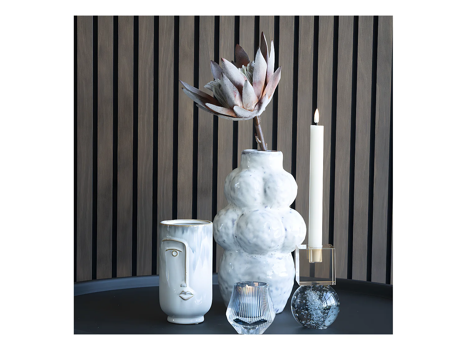 Alverca Vaasje keramiek blauw.