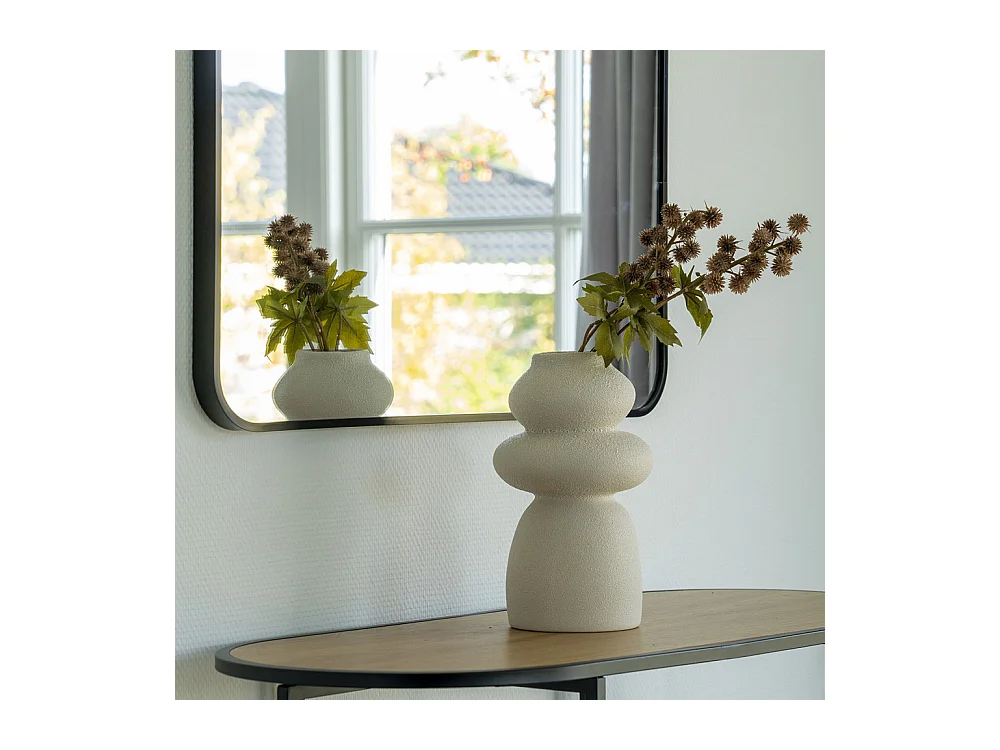 Oeiras Vase Keramik beige.