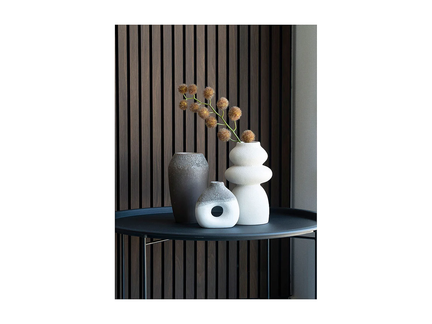 Oeiras vase céramique beige.