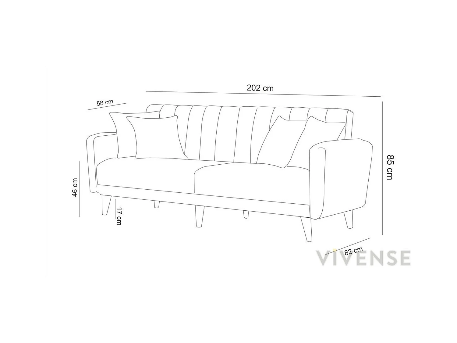 Canapé convertible AQUA VERT