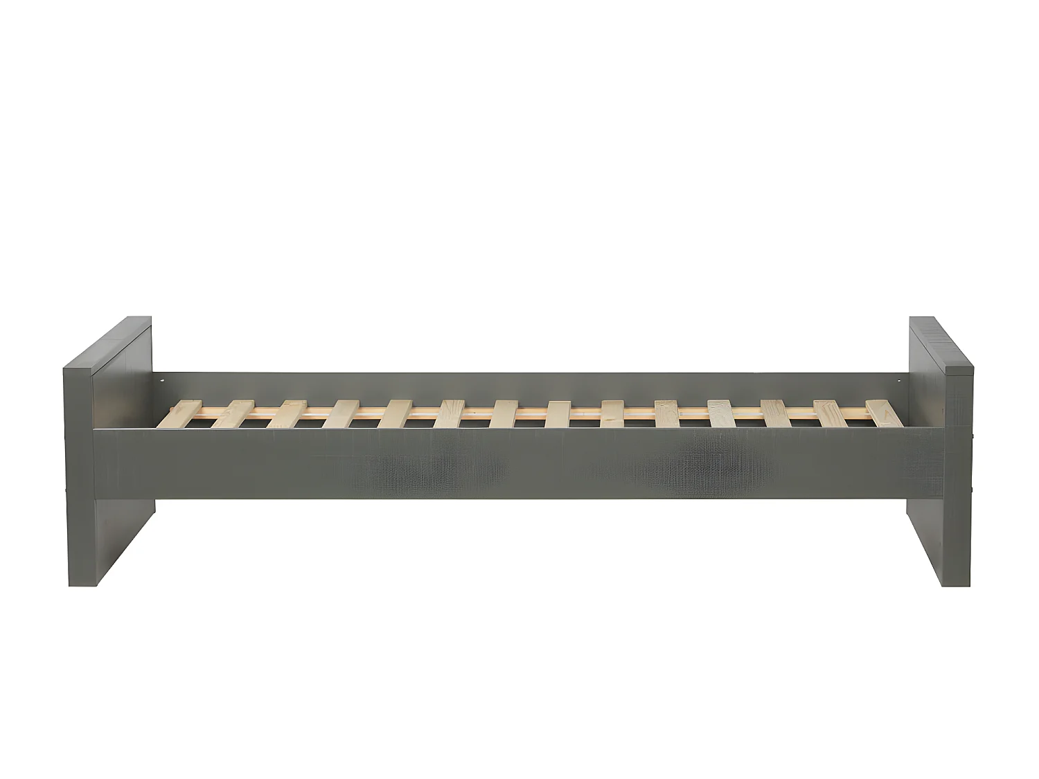 Morris - Lit en pin massif 90x200cm - Gris