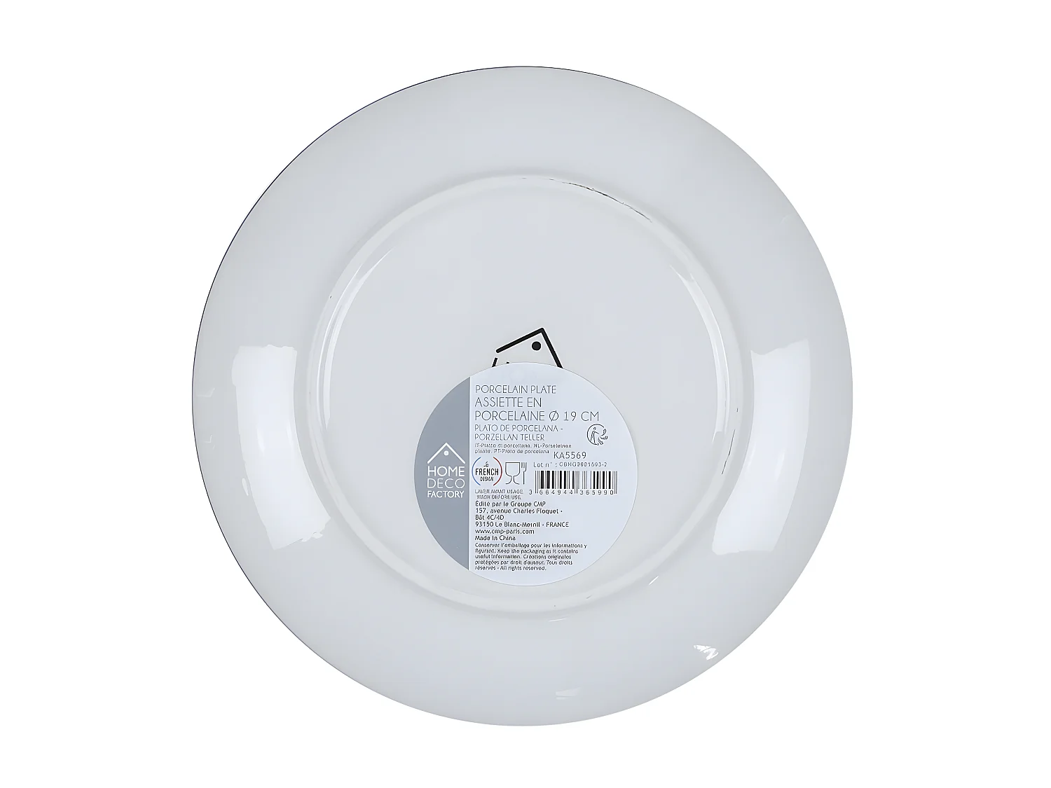 Lot de 6 Assiettes à Dessert "Mandala" 19cm Bleu