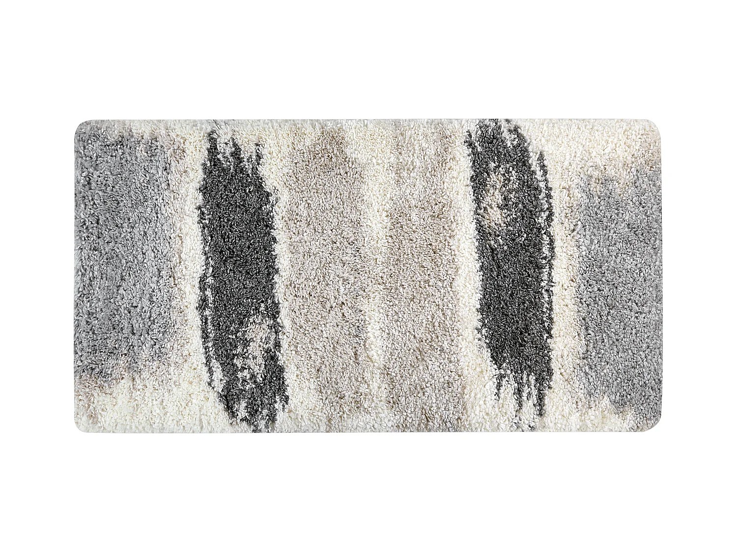 Vloerkleed polypropyleen wit/grijs 80 x 150 cm MARTUNI