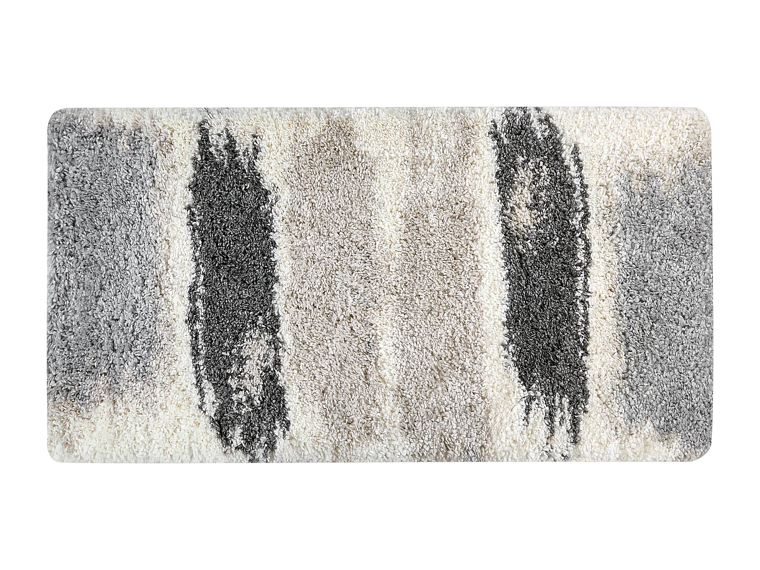 Tapete branco e cinzento 80 x 150 cm MARTUNI