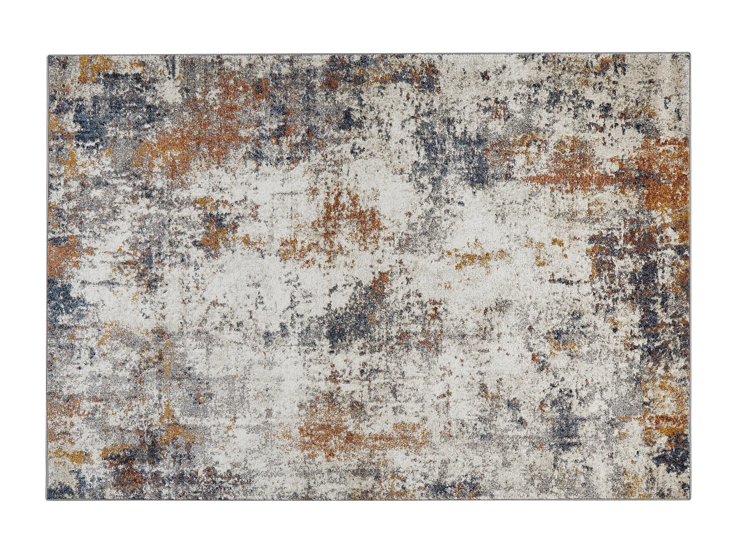 Alfombra beige claro/marrón/azul oscuro 160 x 230 cm SHATIN