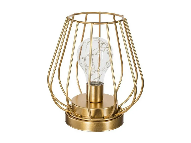 Lampe à Poser en Métal MicroLed "Luz" 17cm Or