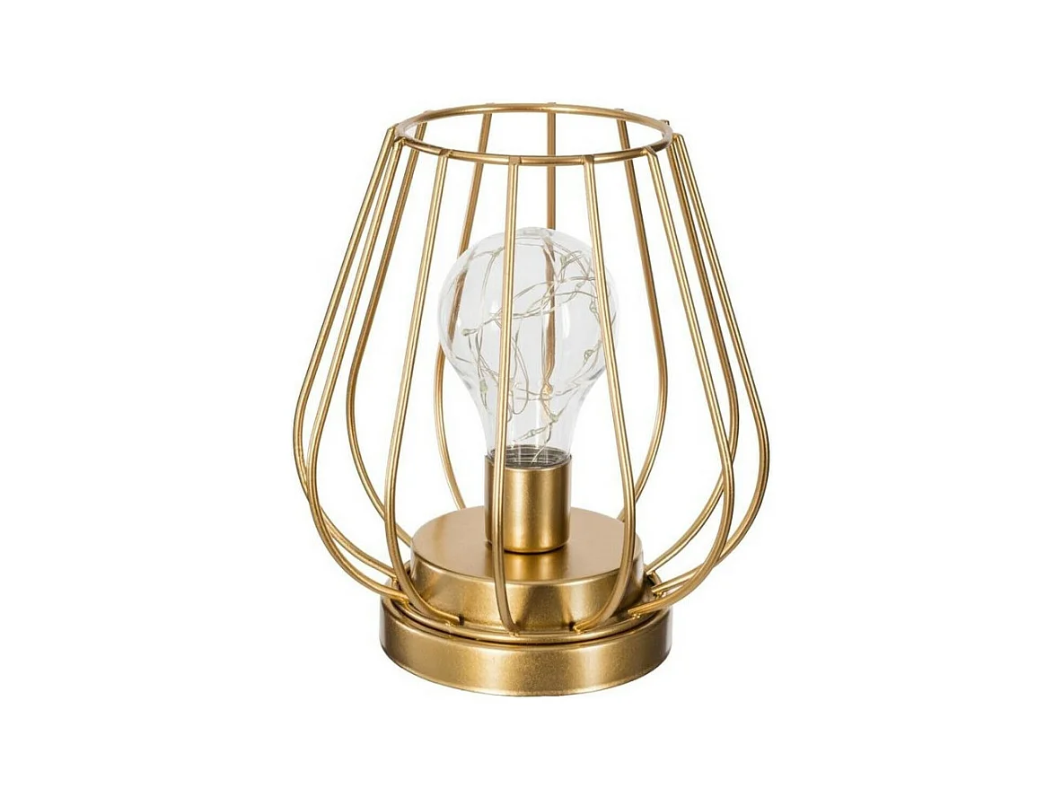 Lampe à Poser en Métal MicroLed "Luz" 17cm Or