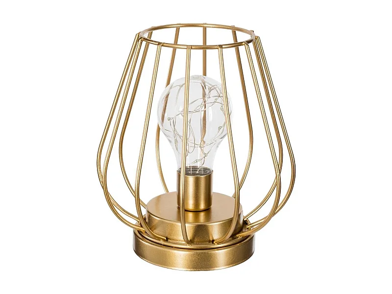 Lampe à Poser en Métal MicroLed "Luz" 17cm Or