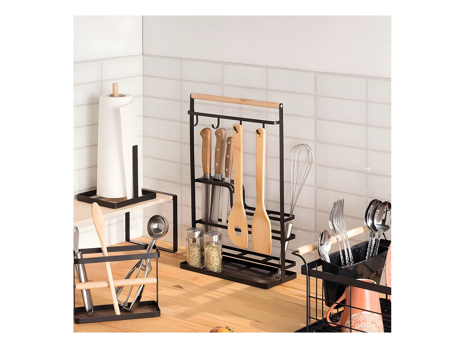 Organiseur de Cuisine "Blackwood" 43cm Noir