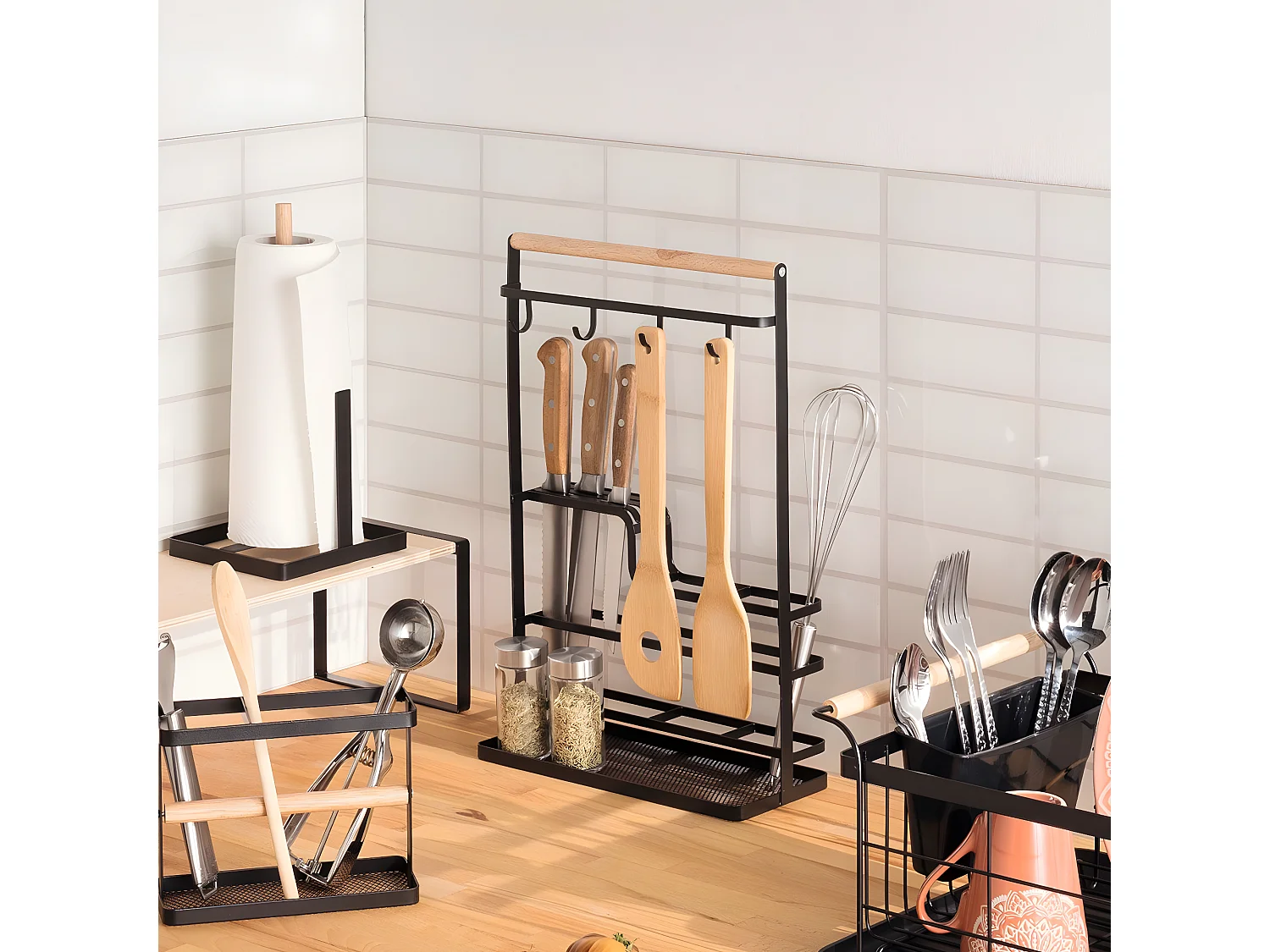 Organiseur de Cuisine "Blackwood" 43cm Noir