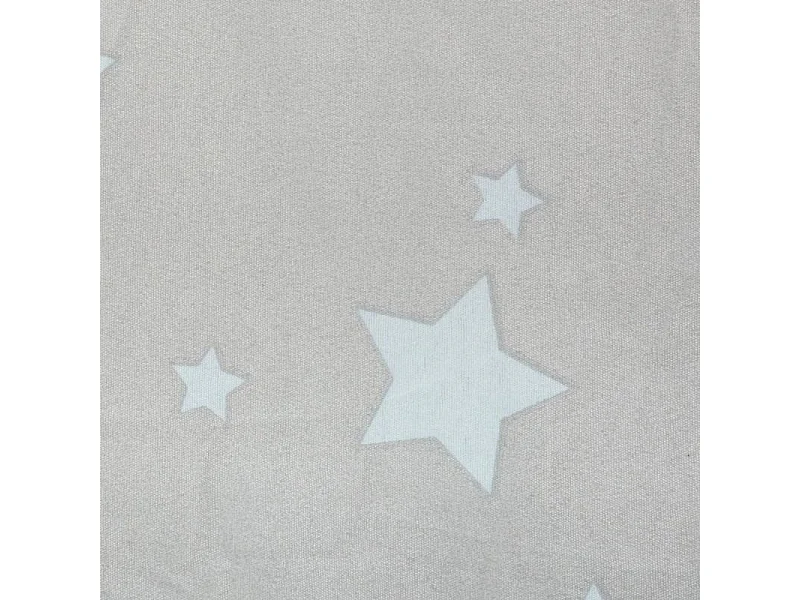 Tapis Déco Enfant "Étoiles" 120cm Gris
