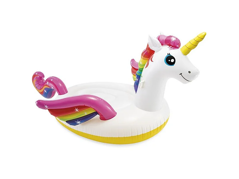 Bouée Gonflable Licorne "Ile Géante" 287cm Blanc