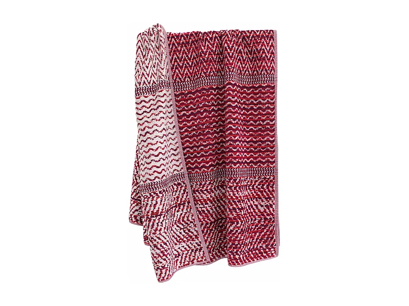 Drap de plage coton et éponge 100x180 cm MALUA 380 g/m² rouge