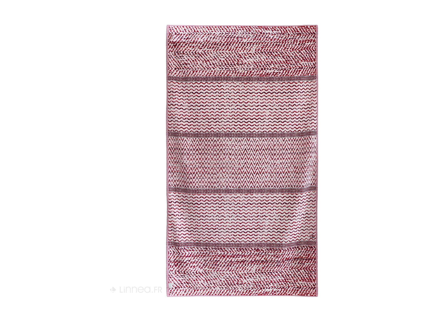 Drap de plage coton et éponge 100x180 cm MALUA 380 g/m² rouge
