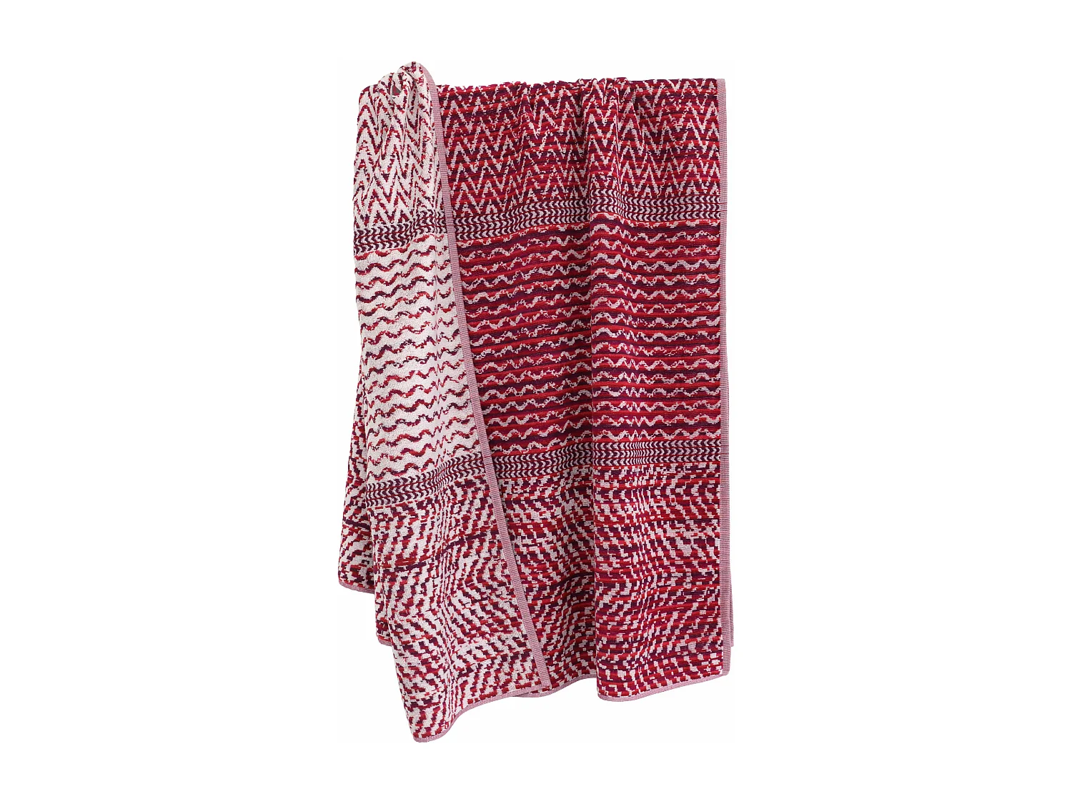 Drap de plage coton et éponge 100x180 cm MALUA 380 g/m² rouge
