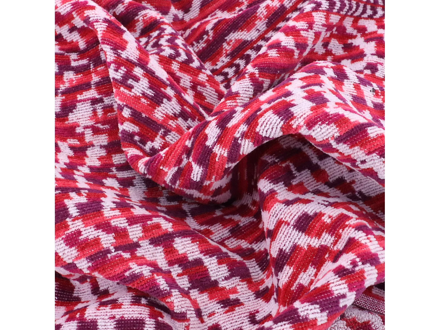 Drap de plage coton et éponge 100x180 cm MALUA 380 g/m² rouge