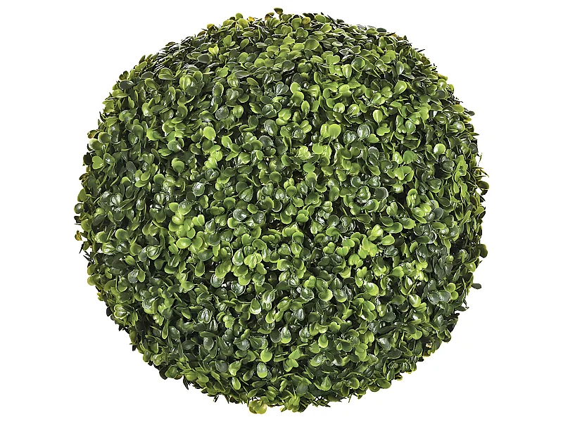 Plante Artificielle "Boule de Buis" 36cm Vert
