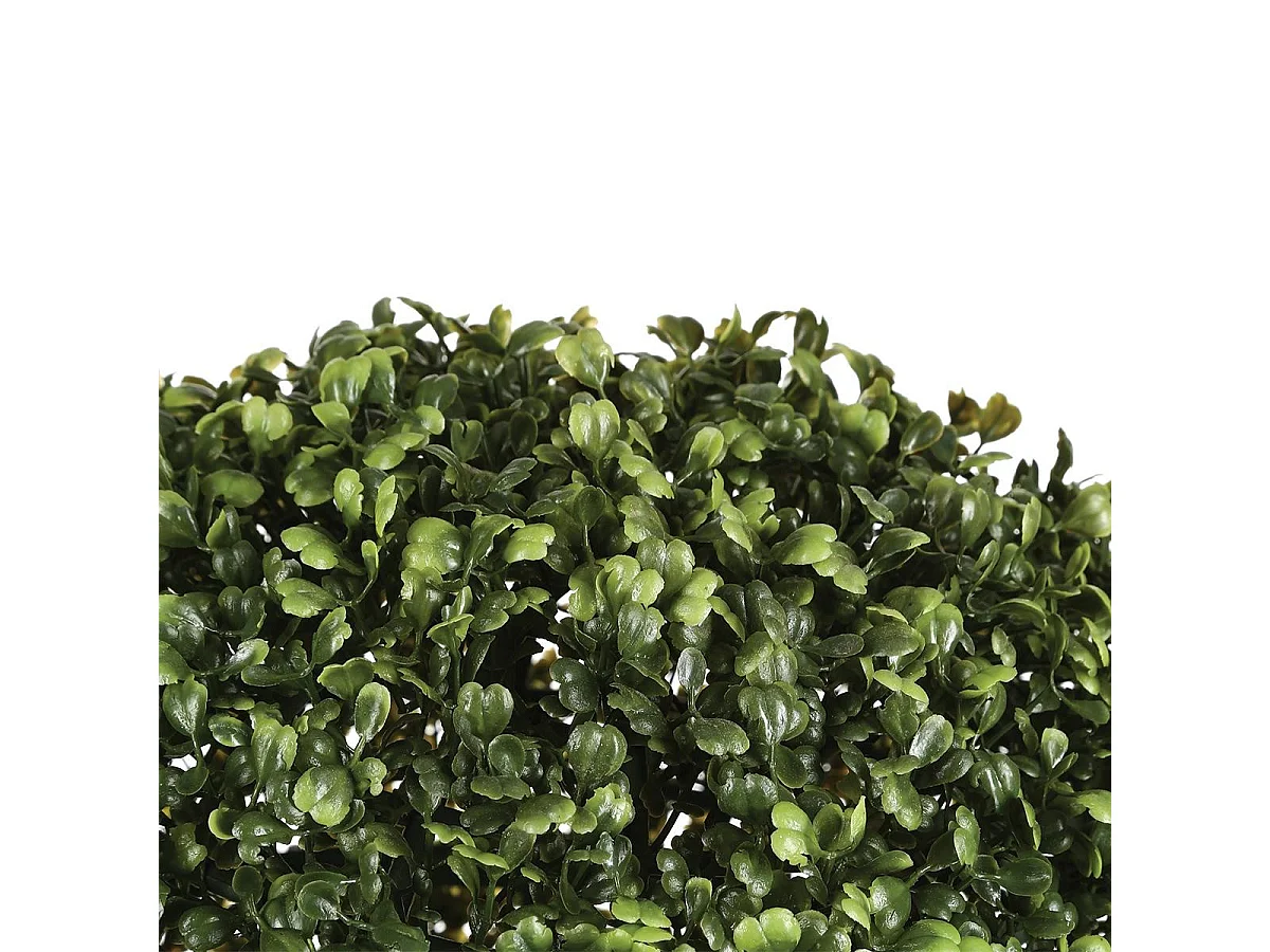 Plante Artificielle "Boule de Buis" 27cm Vert