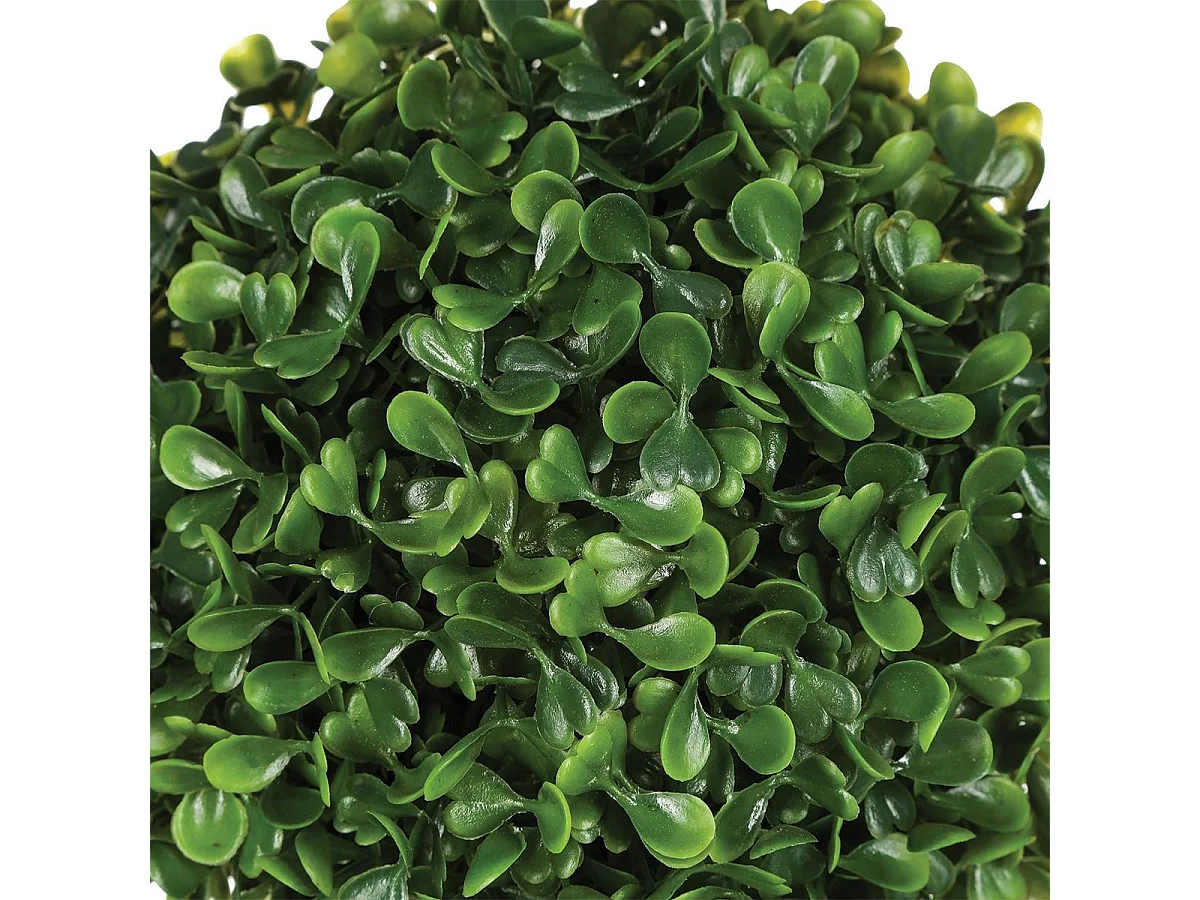 Plante Artificielle "Boule de Buis" 16cm Vert