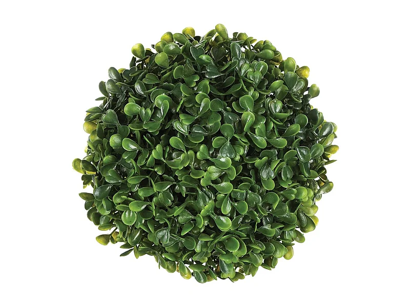 Plante Artificielle "Boule de Buis" 16cm Vert