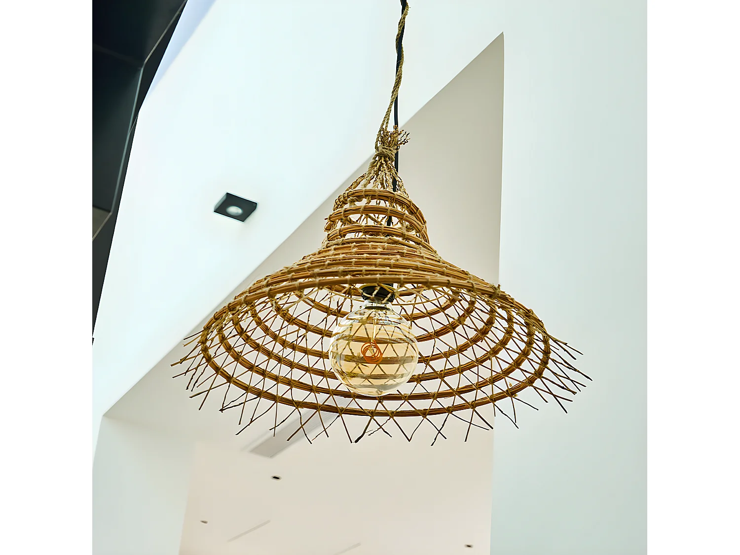 Abat jour int/ext GAIA Beige Fibre naturelle D60CM