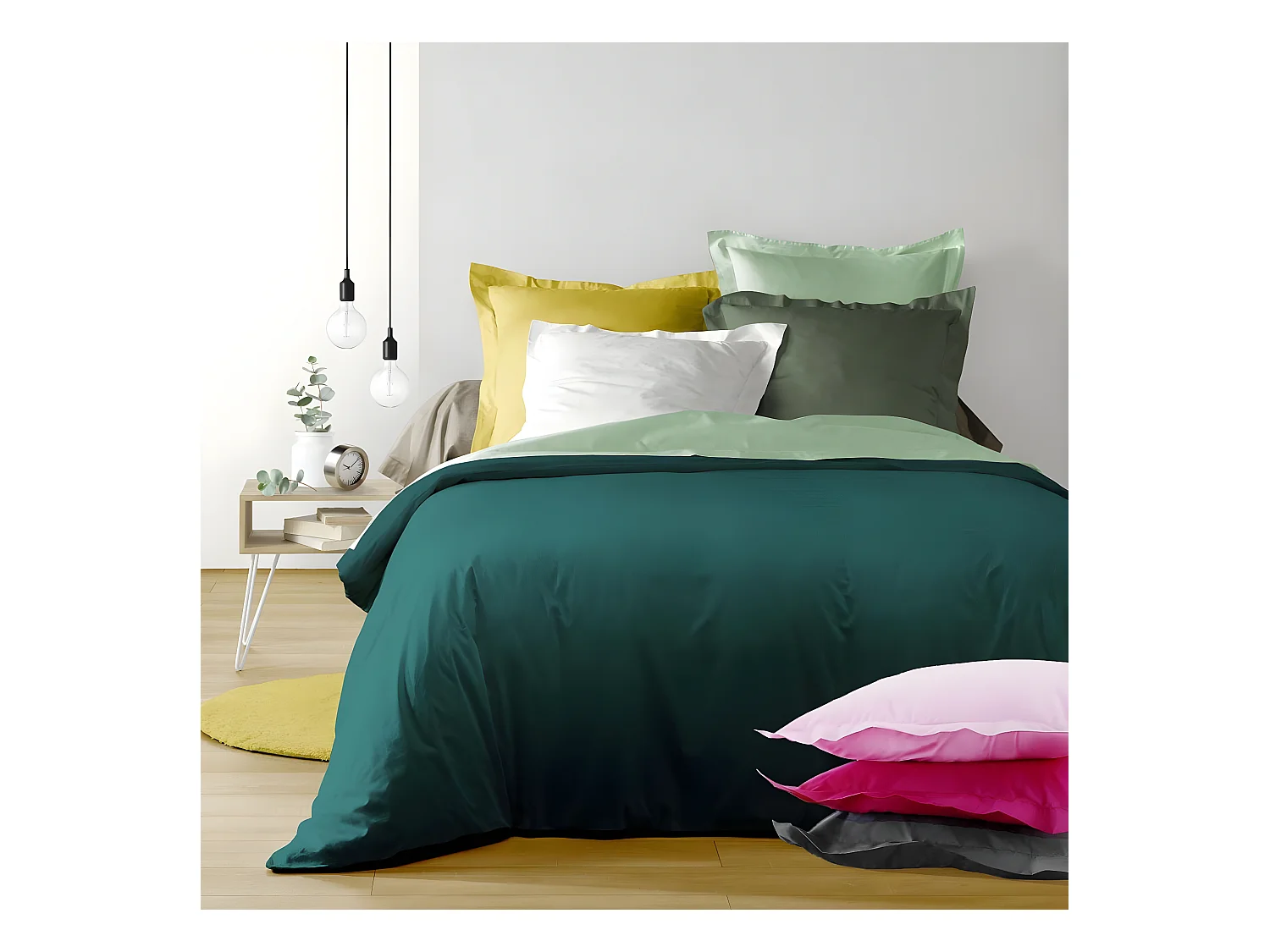 Taie d'Oreiller "Lina" 63x63cm Charbon