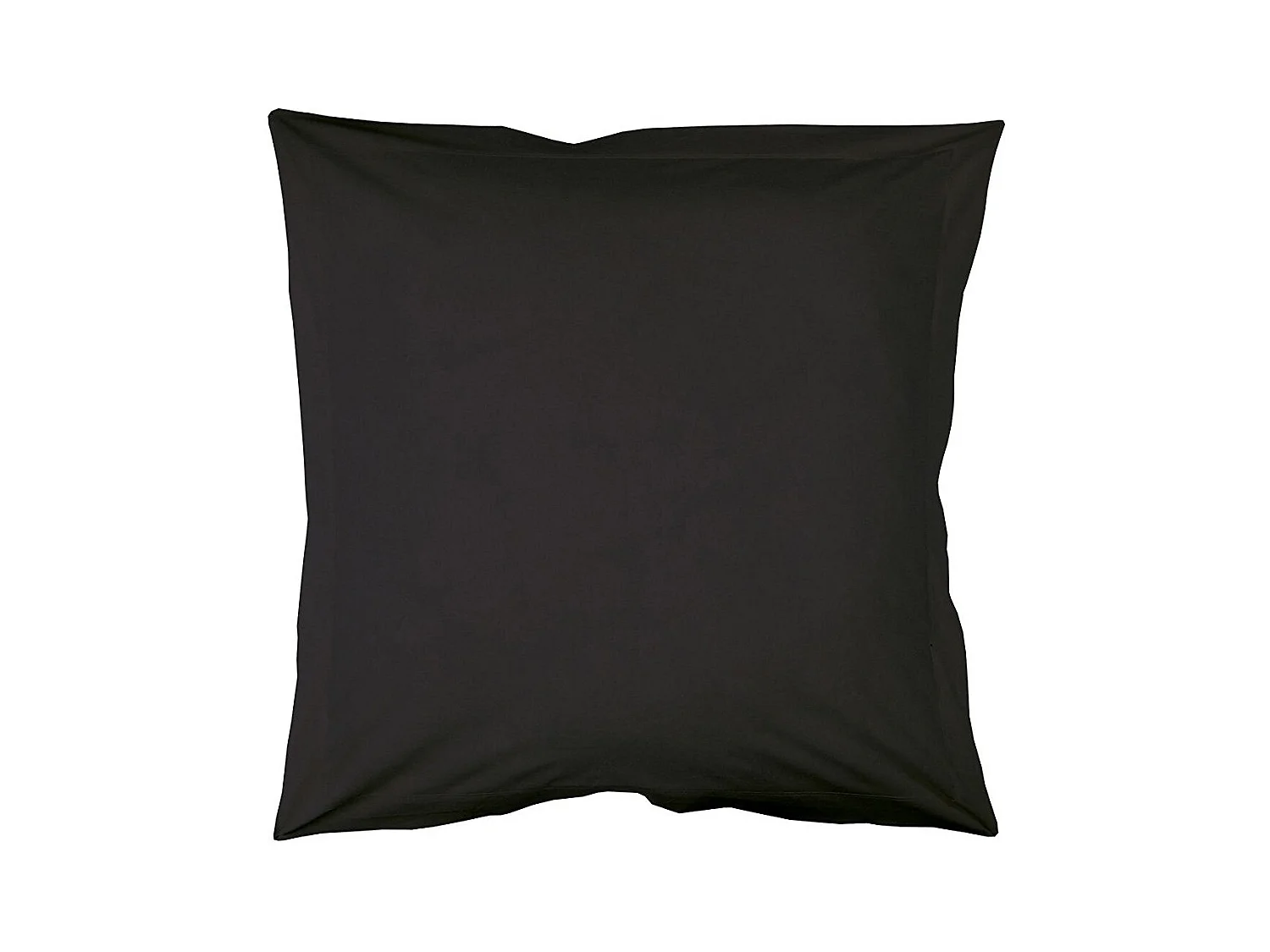 Zwarte kussensloop 63 x 63 cm van gecertificeerd Oeko-Tex® katoen