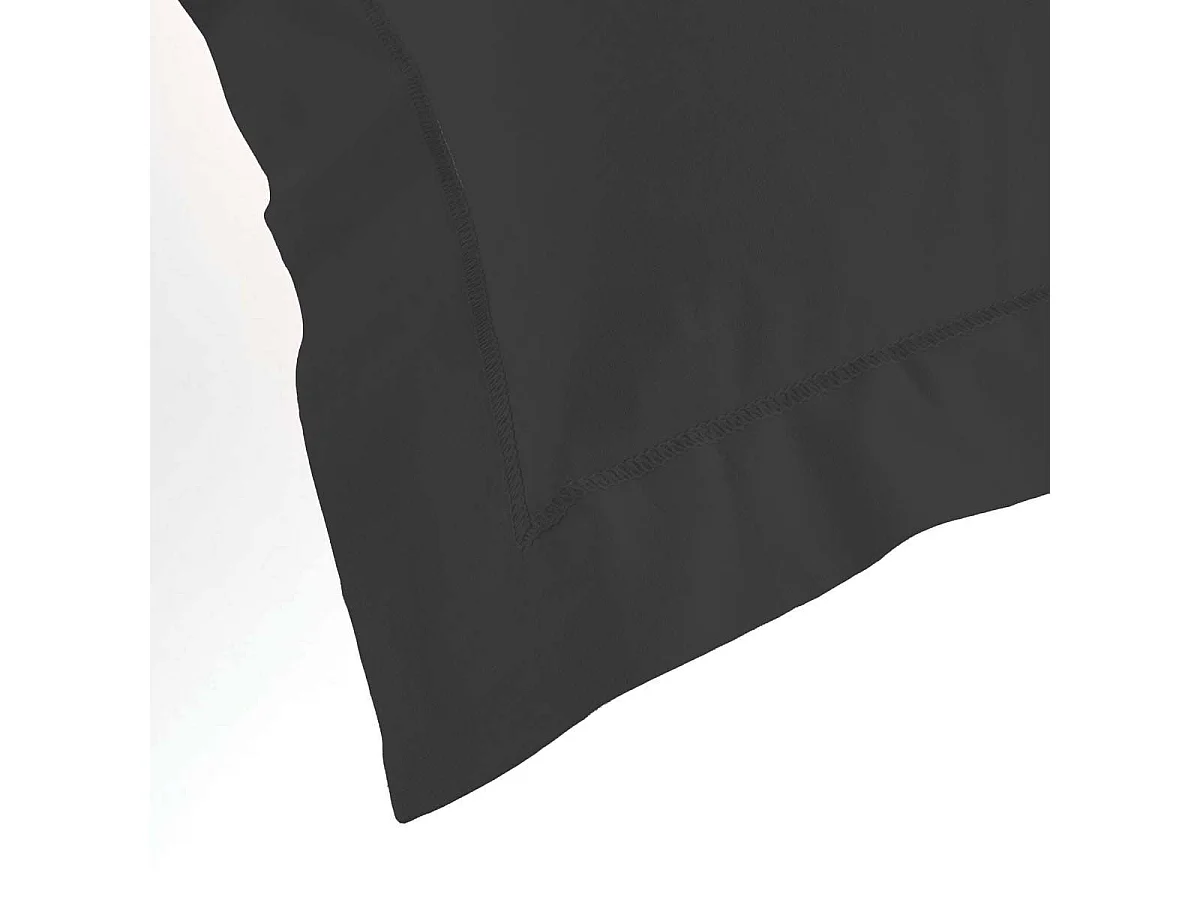Czarna poszewka na poduszkę 63 x 63 cm z certyfikowanego bawełnianego Oeko-Tex®