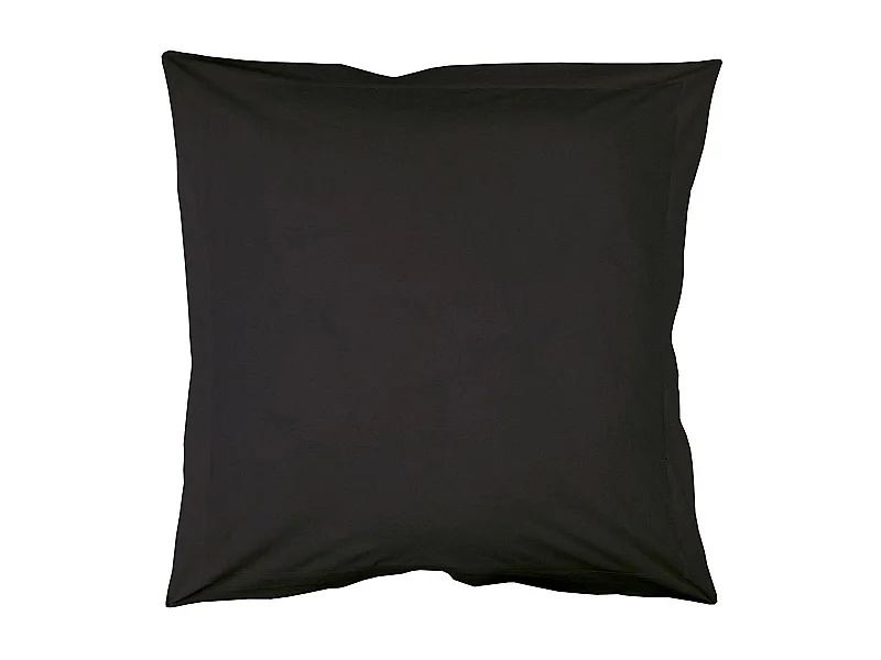 Capa de almofada preta 63 x 63 cm em algodão certificado Oeko-Tex®