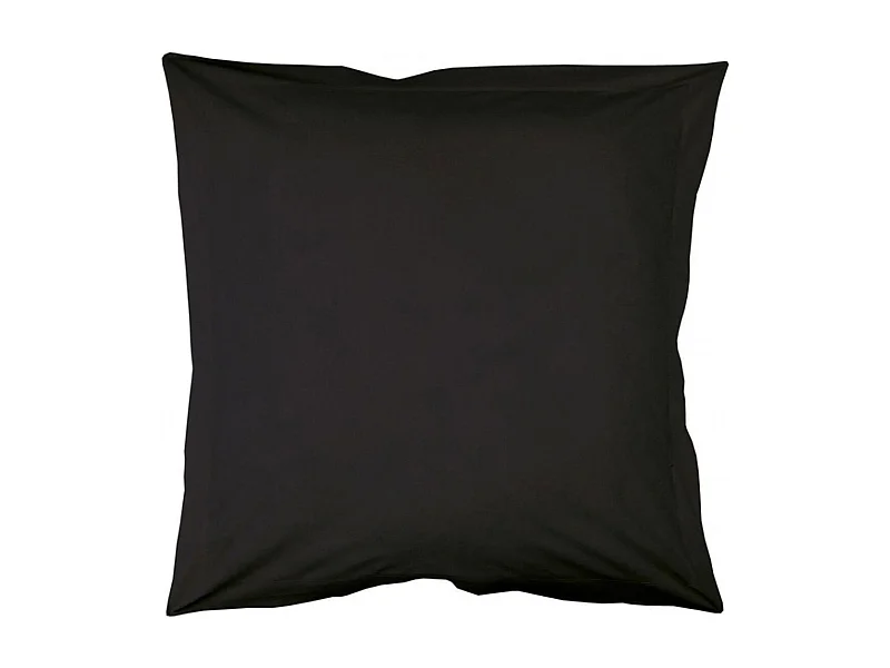 Capa de almofada preta 63 x 63 cm em algodão certificado Oeko-Tex®