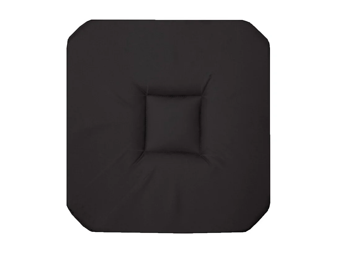 Galette de Chaise "Panama" 36x36cm Noir