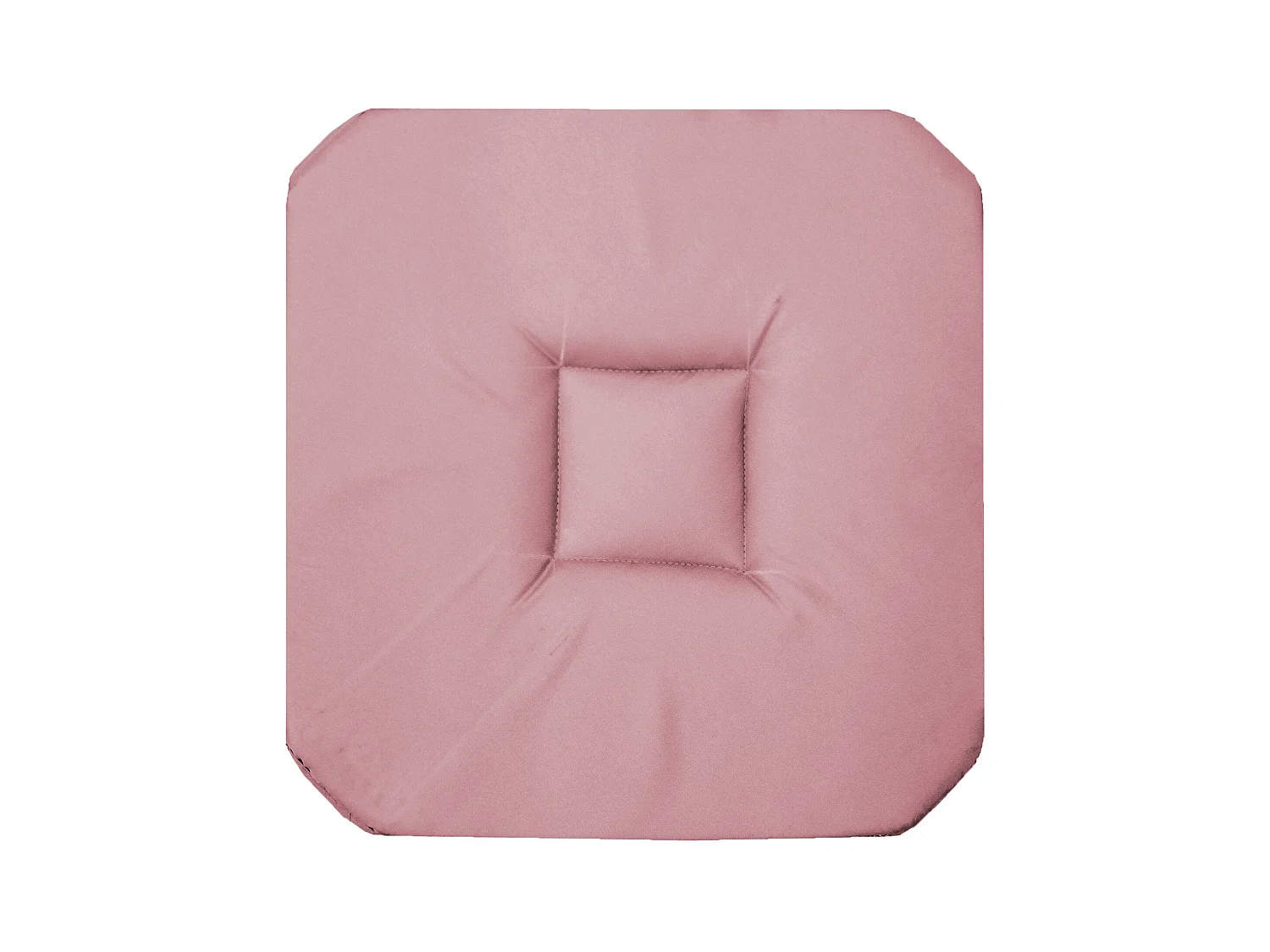 Galette de Chaise "Panama" 36x36cm Rose Dragée