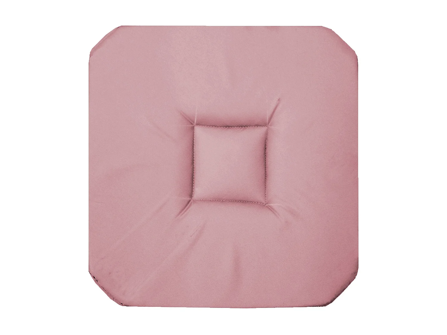 Galette de Chaise "Panama" 36x36cm Rose Dragée