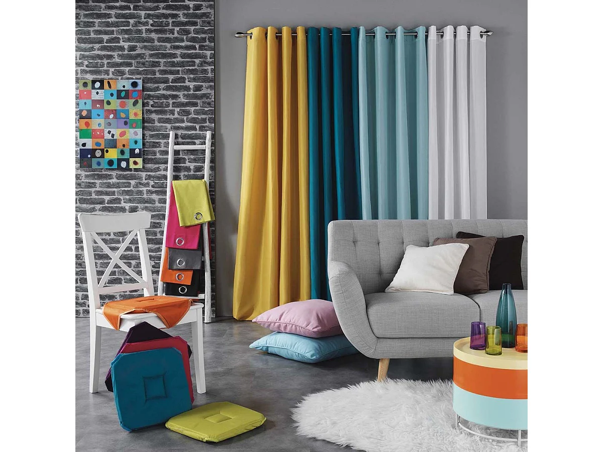 Galette de Chaise "Panama" 36x36cm Rose Dragée