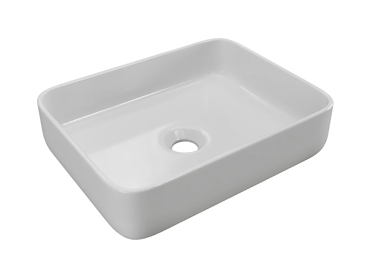 Lavabo rectangular JUNIKO - blanco