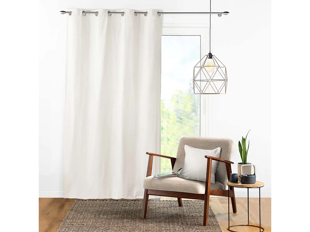 Coussin Déco "Panama" 40x40cm Blanc