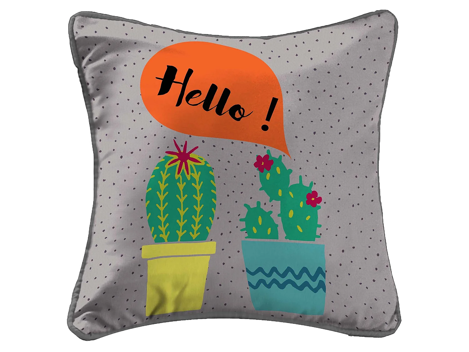 Housse de Coussin "Cactus" 40x40cm Multicolore