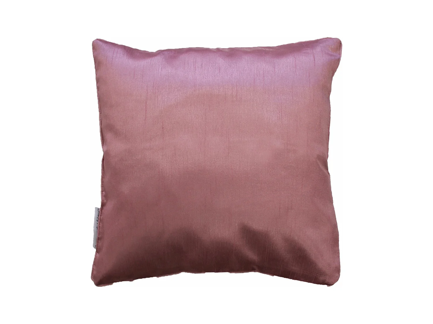 Housse de coussin Polyester Shantung Uni Shana Rose 40 x 40 cm