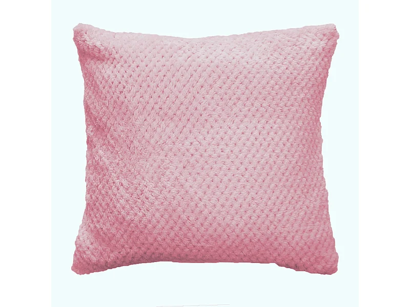 Housse de Coussin Jacquard "Didou" 40x40cm Rose Dragée