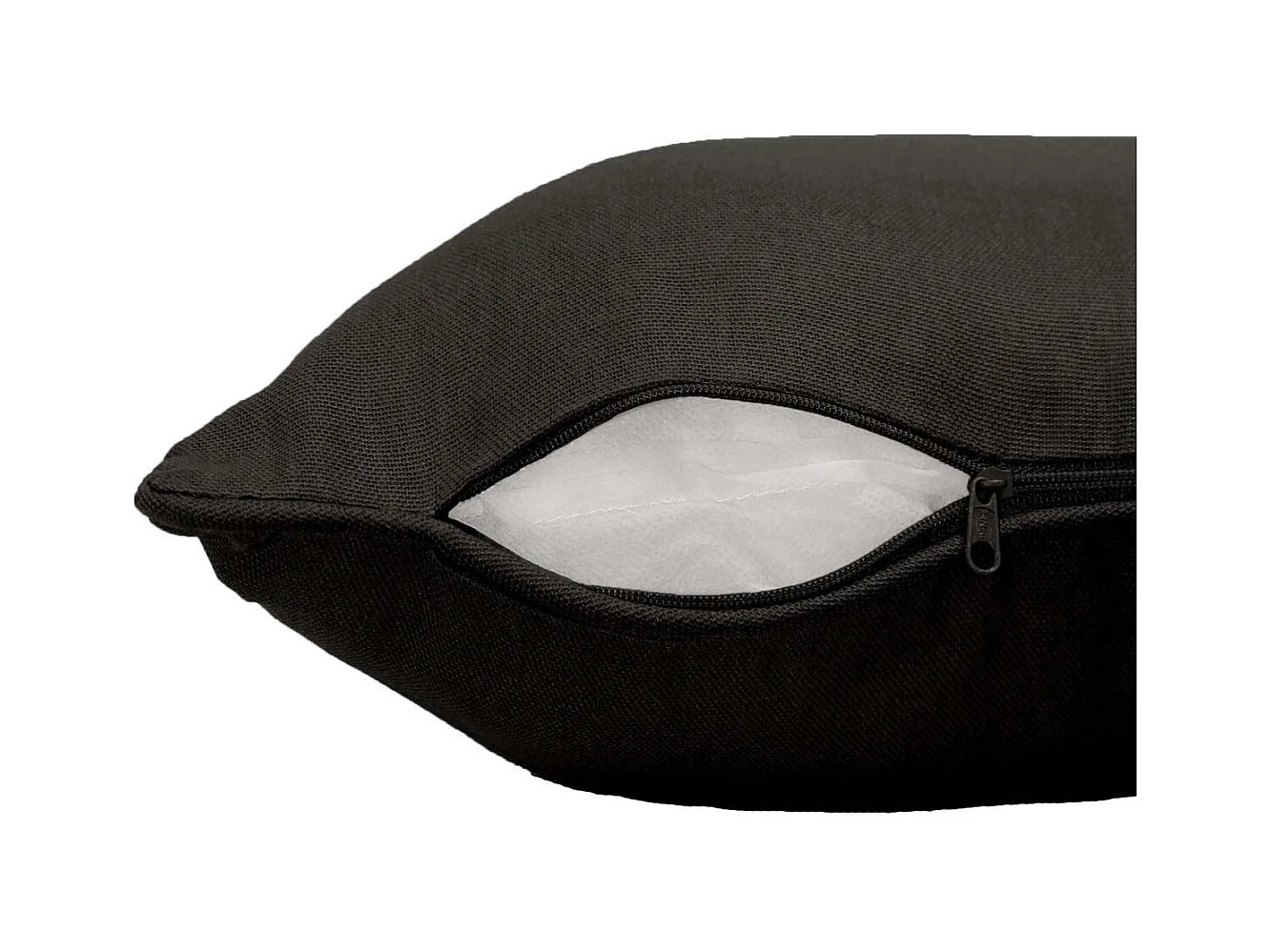 Housse de Coussin "Panama" 40x40cm Noir