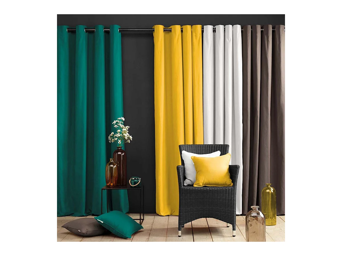 Housse de Coussin "Panama" 40x40cm Noir