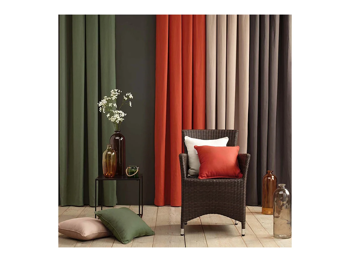 Housse de Coussin "Panama" 40x40cm Noir