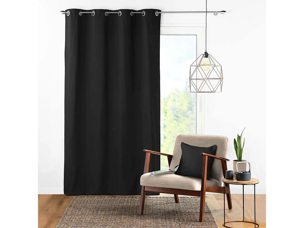 Housse de Coussin "Panama" 40x40cm Noir