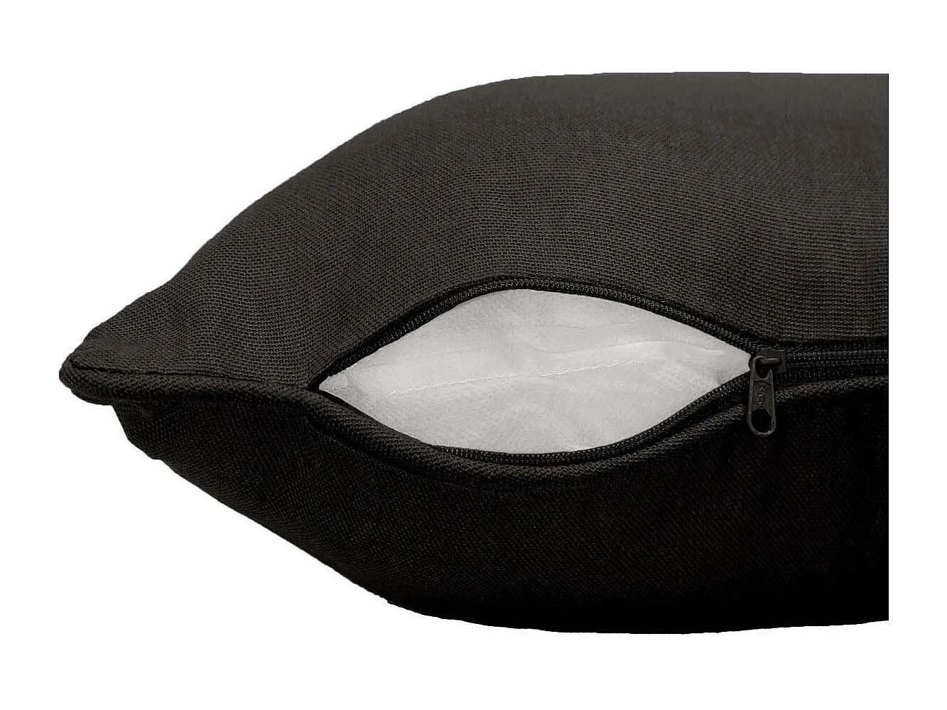 Housse de Coussin "Panama" 40x40cm Noir